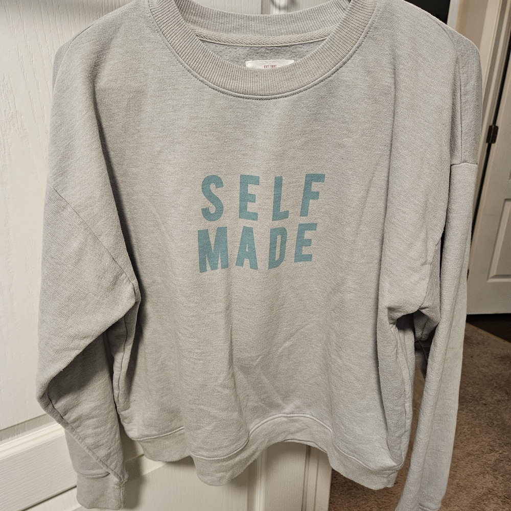 Self Made Gray Sweatshirt